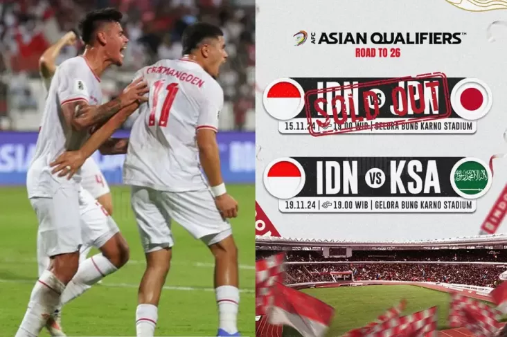 Tiket Pertandingan Indonesia vs Jepang Ludes Terjual, Sementara Lawan Arab Saudi Masih Tersedia