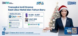 Liburan Natal 2024 Tetap Lancar Berkat Layanan BRI yang Menjaga Transaksi Tetap Terjaga
