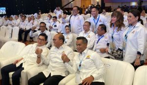 Anindya Bakrie dan juga Arsjad Rasjid Kompak Hadiri Munas Konsolidasi Kadin