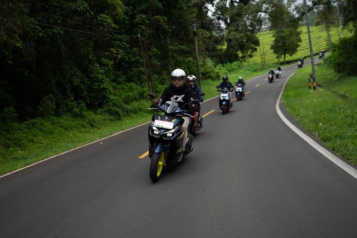 Test Ride Yamaha Aerox Alpha Turbo Ultimate Bandung-Naringgul: Perhatian Turbo pada Setiap Tanjakan lalu juga Tikungan