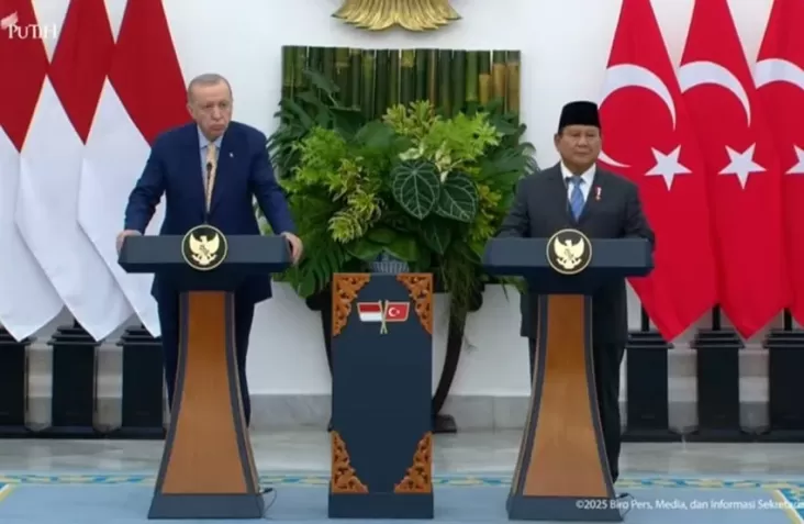 Prabowo juga Erdogan Sepakat Solusi Dua Negara untuk Damai Palestina-Israel