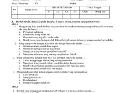 Kisi-Kisi Soal PPKN Kelas 5 SD Semester 1 2025 Lengkap Jawaban