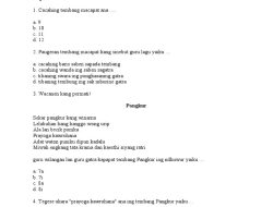 Latihan Soal PAT Bahasa Jawa Kelas 2 SD Terbaru dengan Kunci Jawaban