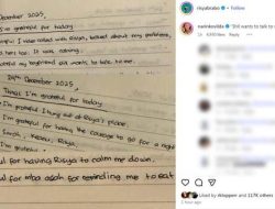 Bocoran tulisan Lula Lahfah di buku harian, Awkarin kaget baca curhatan soal Reza Arap: Mau bicara?