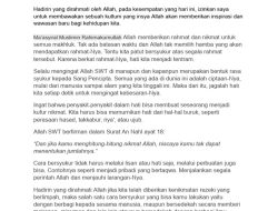 4 Contoh Teks Kultum Tarawih Ramadan 1447 H/2026 yang Mendalam dan Berkesan