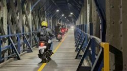 Jembatan Cirahong Terang di Malam Hari Usai Kunjungan KDM ke Ciamis